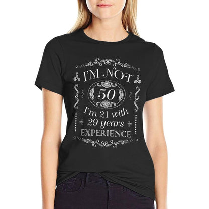 I'm Not 50 Funny 50th Birthday  Wrinkle-resistant T-Shirt