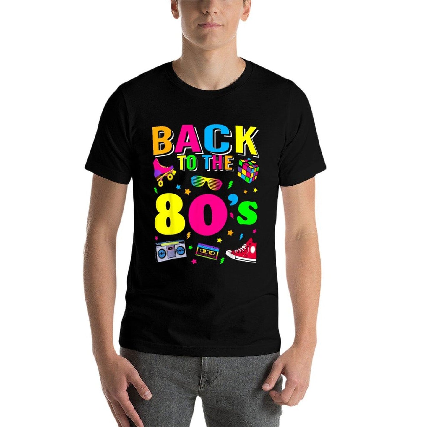 Back To 80&#39;s 1980s Vintage Retro Eighties Costume Party Gift  Classic T-Shirt