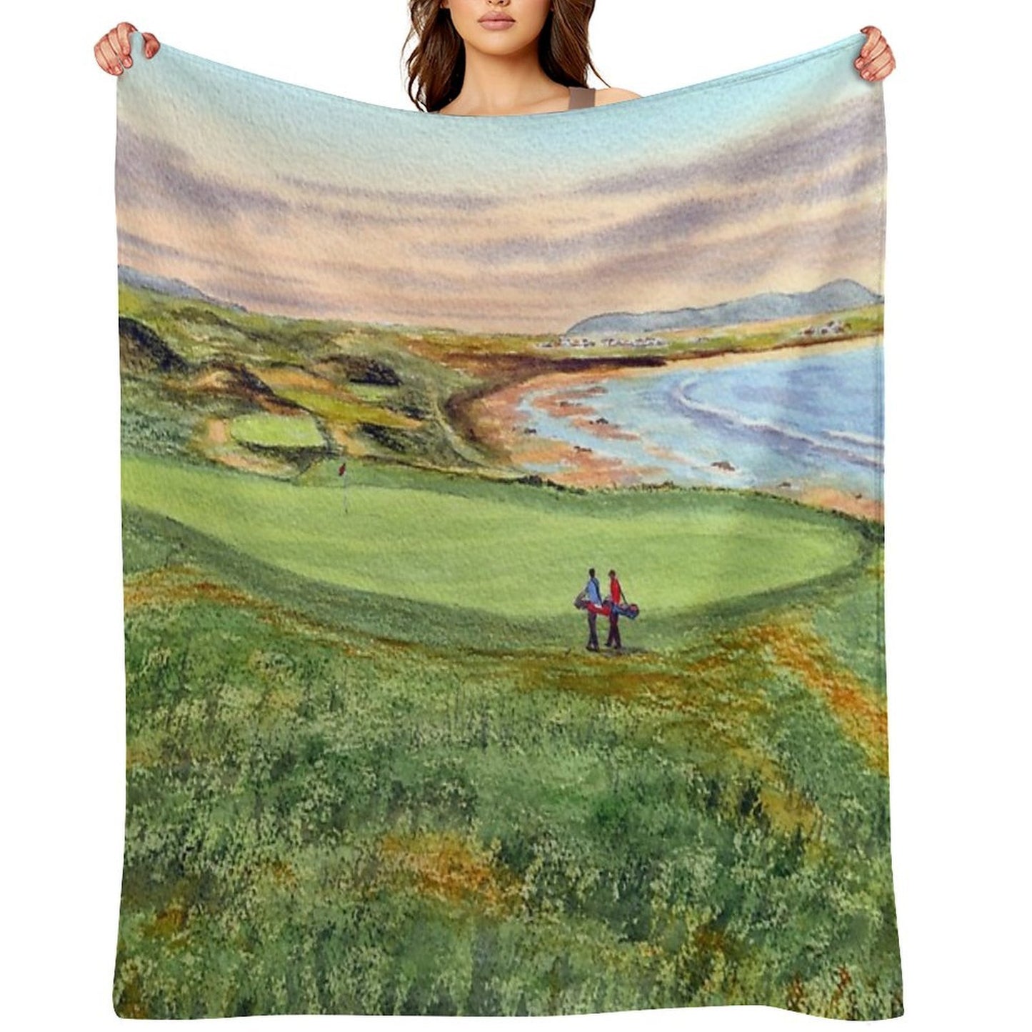 Ballybunion Golf Course County Kerry Ireland  10th Green Quick-dry Throw Blanket