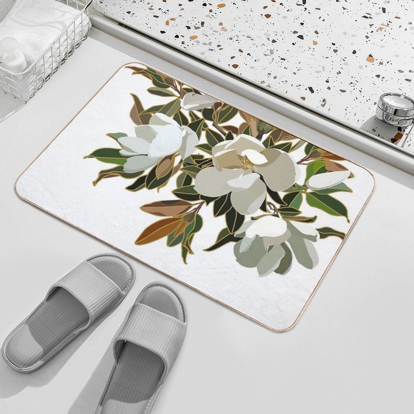 Sweet Magnolias  Versatile Bath Mat