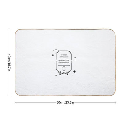 Dnd Charisma Roll D1 Fail  Slip-Resistant Bath Mat