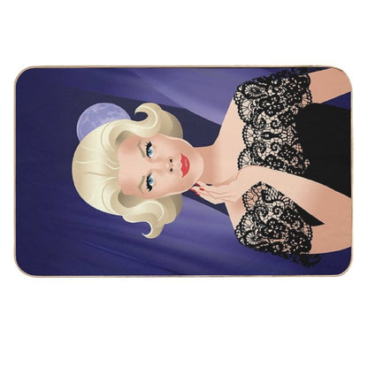 Lace Gown Lady  Anti-Trip Bath Mat