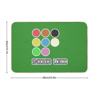 Snooker Logic Ball Pattern Design  Minimalist Colorful Cue Sports Graphic  Easy To Clean Bath Mat