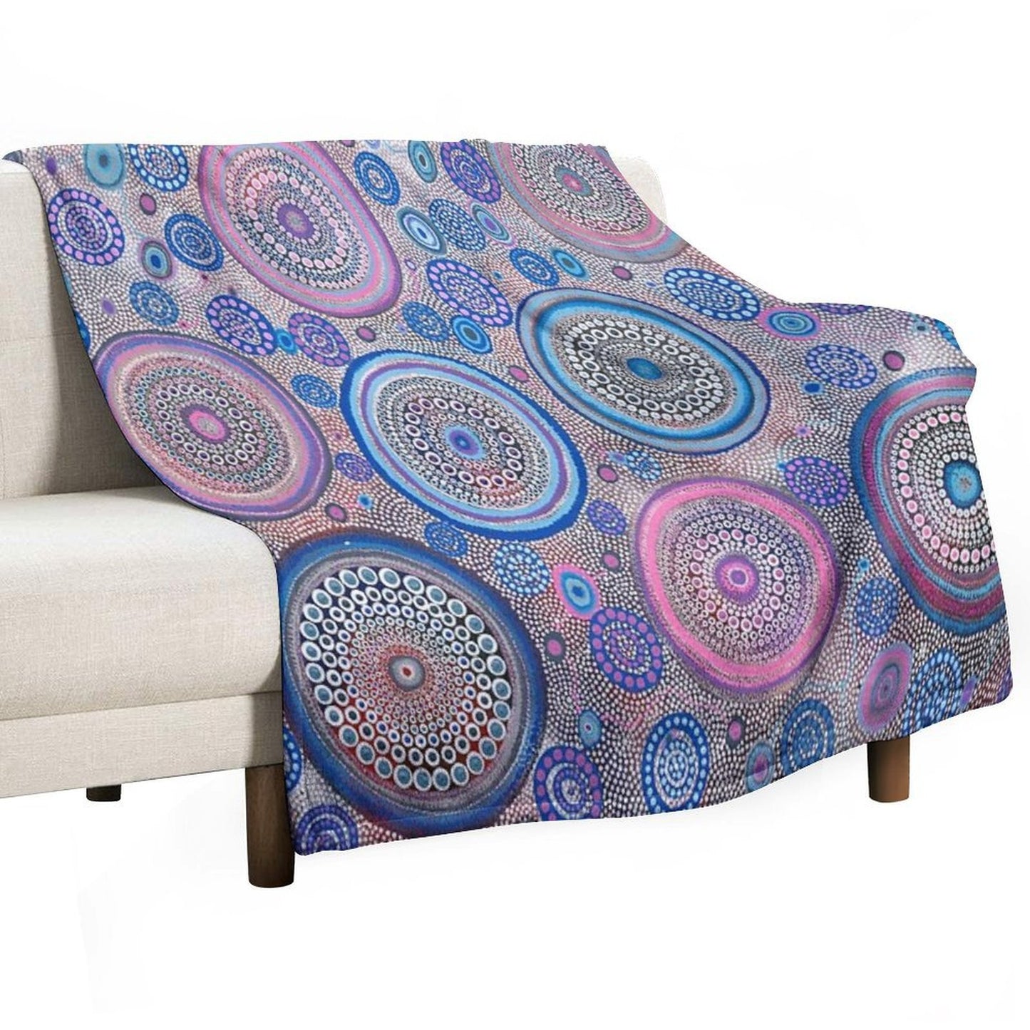 Seven Sister's Dreaming Travel-friendly Throw Blanket