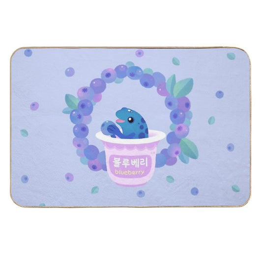 Blueberry Poison Yogurt 2 Durable Bath Mat