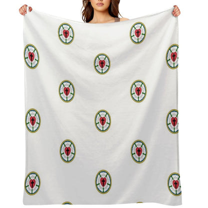 Lutheran Church Rose Heart Cross Logo Gift-ready Throw Blanket