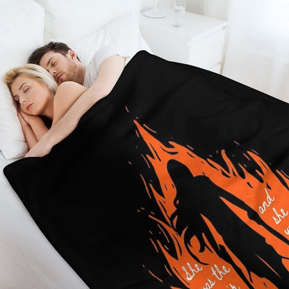 She Was The Heir of Ash And Fire Wrinkle-free Throw Blanket