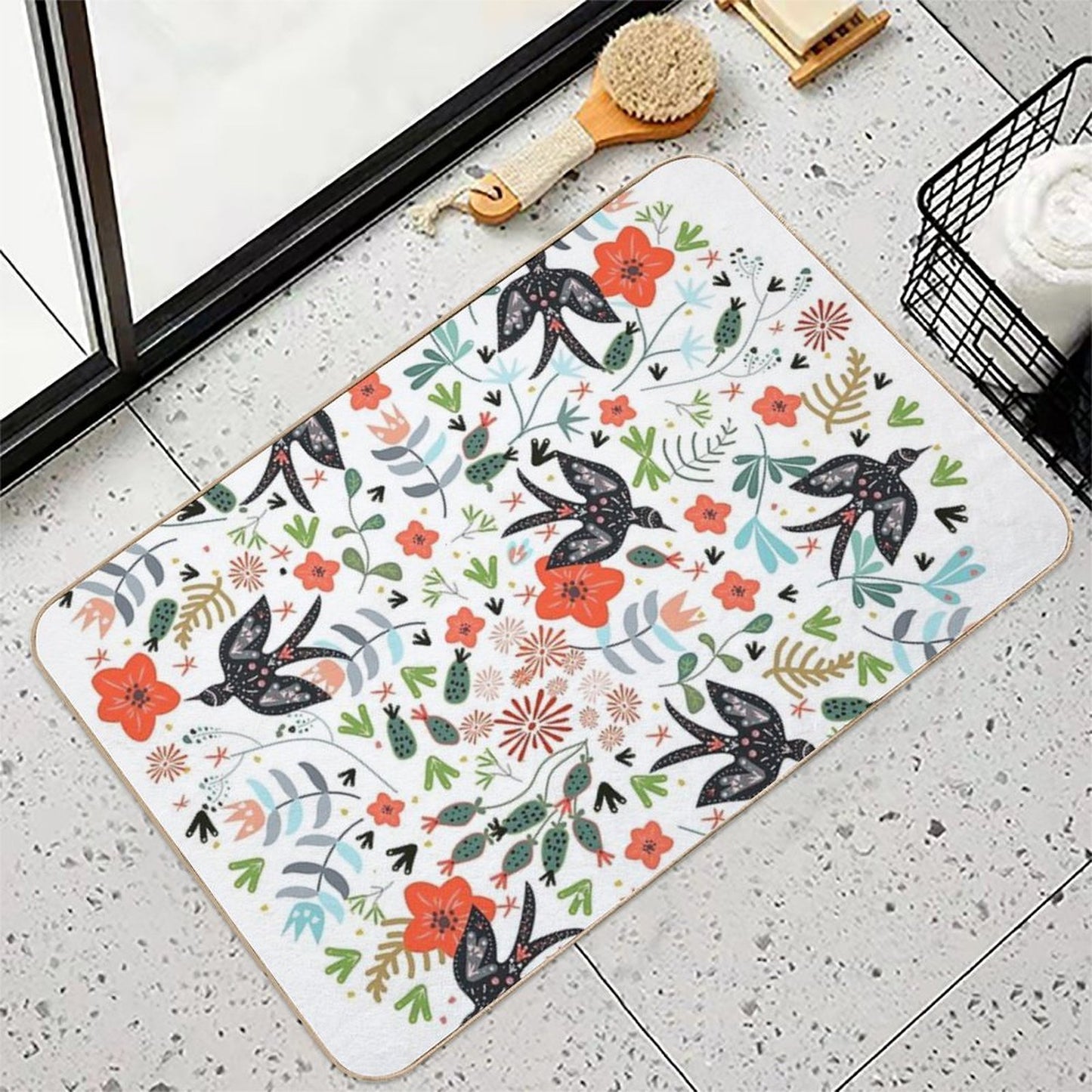 Around The Garden  Easy Maintenance Bath Mat