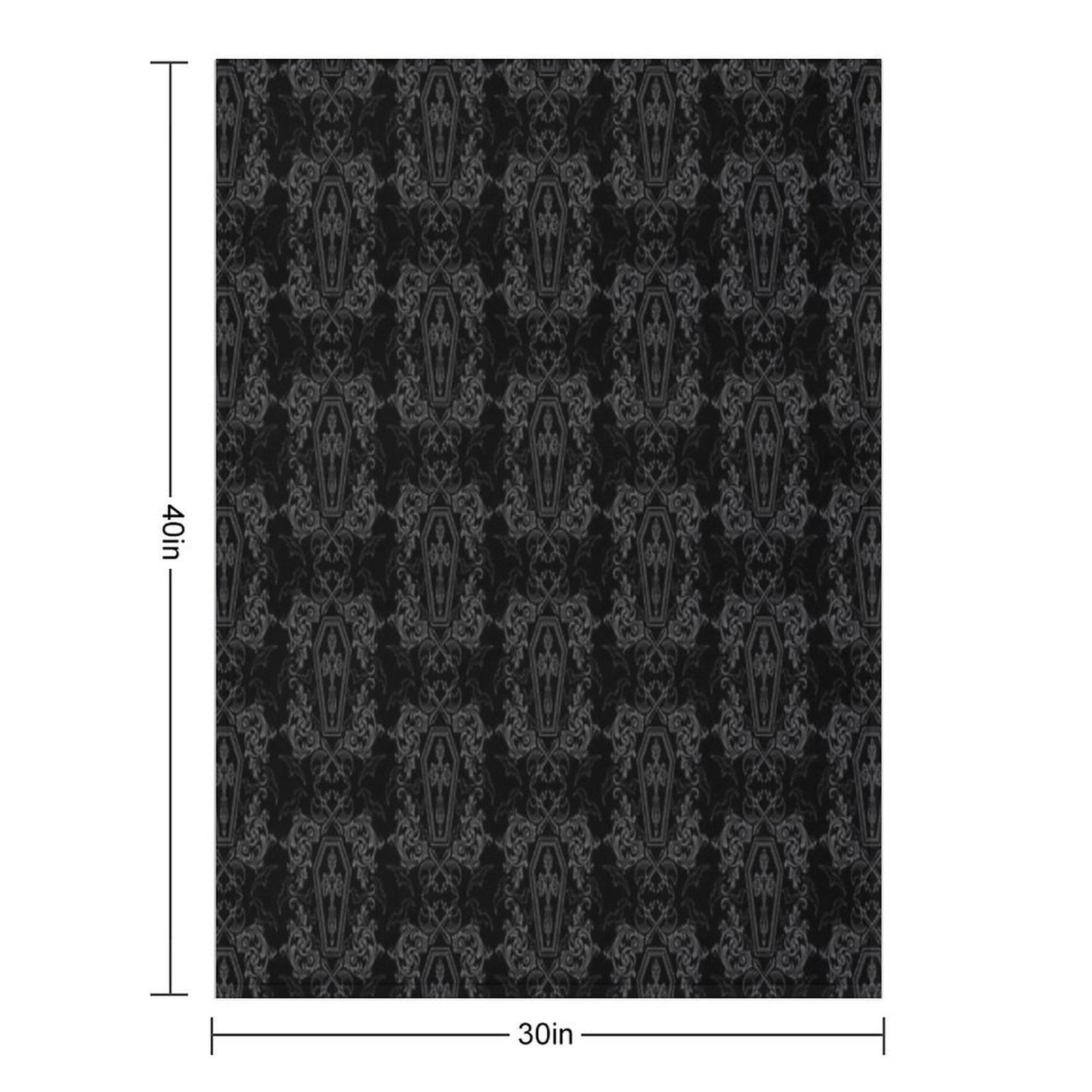 Vampire Coffin Durable Throw Blanket