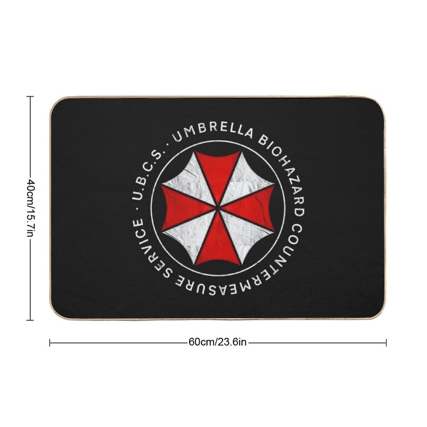 Umbrella Biohazard Countermeasure Service  Resident Evil 3  Rapid-Drying Bath Mat