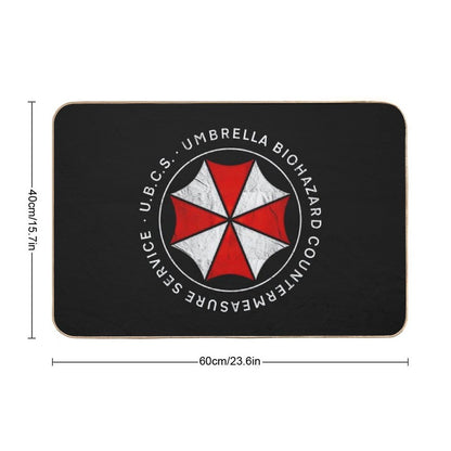 Umbrella Biohazard Countermeasure Service  Resident Evil 3  Rapid-Drying Bath Mat