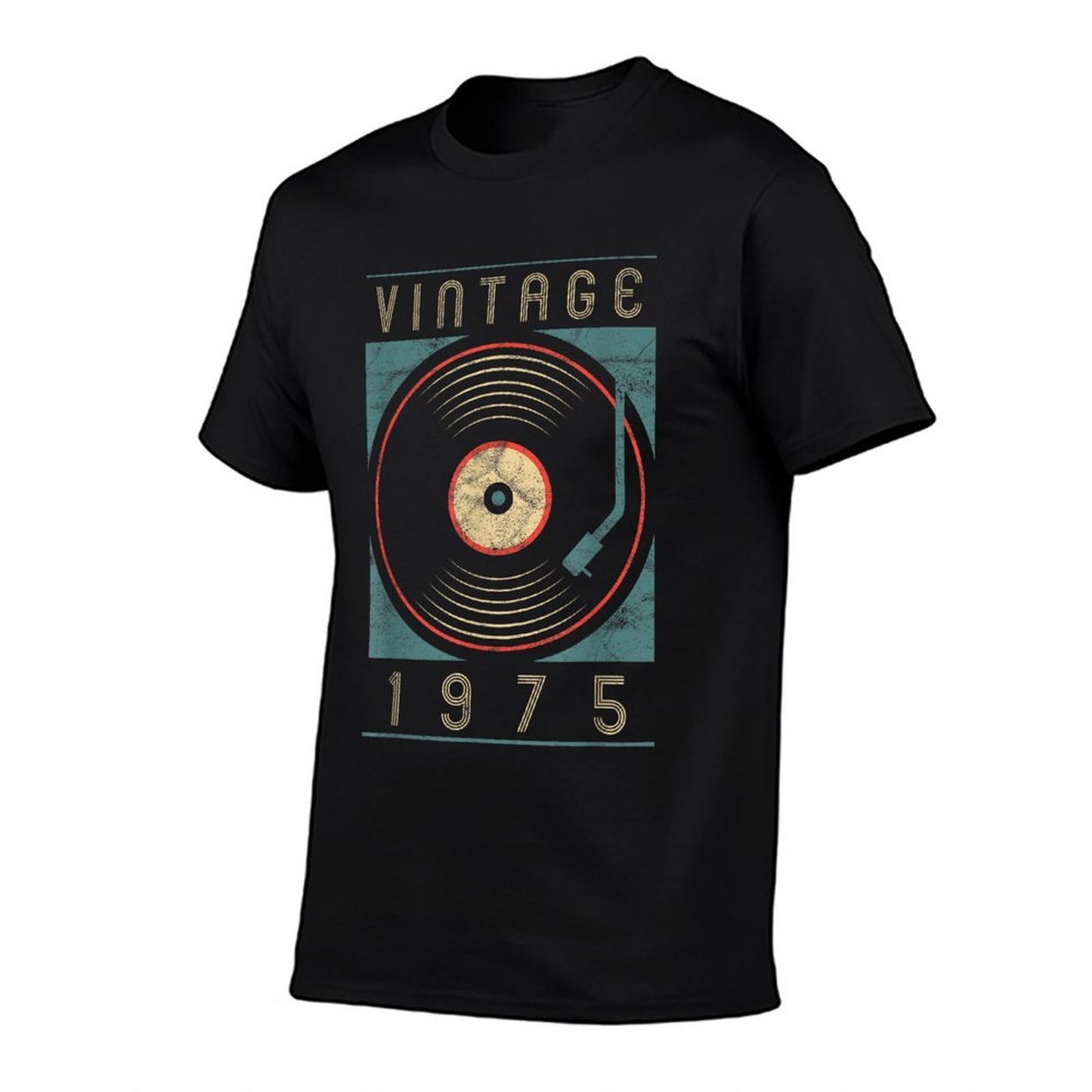 Vintage 1975 Vinyl Retro Turntable Birthday DJ Gift  Quick-drying T-Shirt