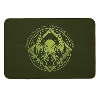 Cthulhu - Lovecraft - Chant Design  Non-Slip Bath Mat