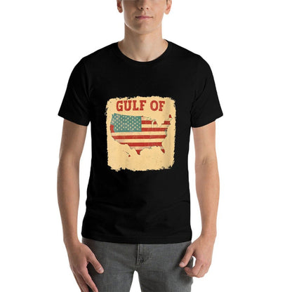 Womens Gulf Of USA America Funny Gulf Of Mexico Vintage USA  Wrinkle-resistant T-Shirt