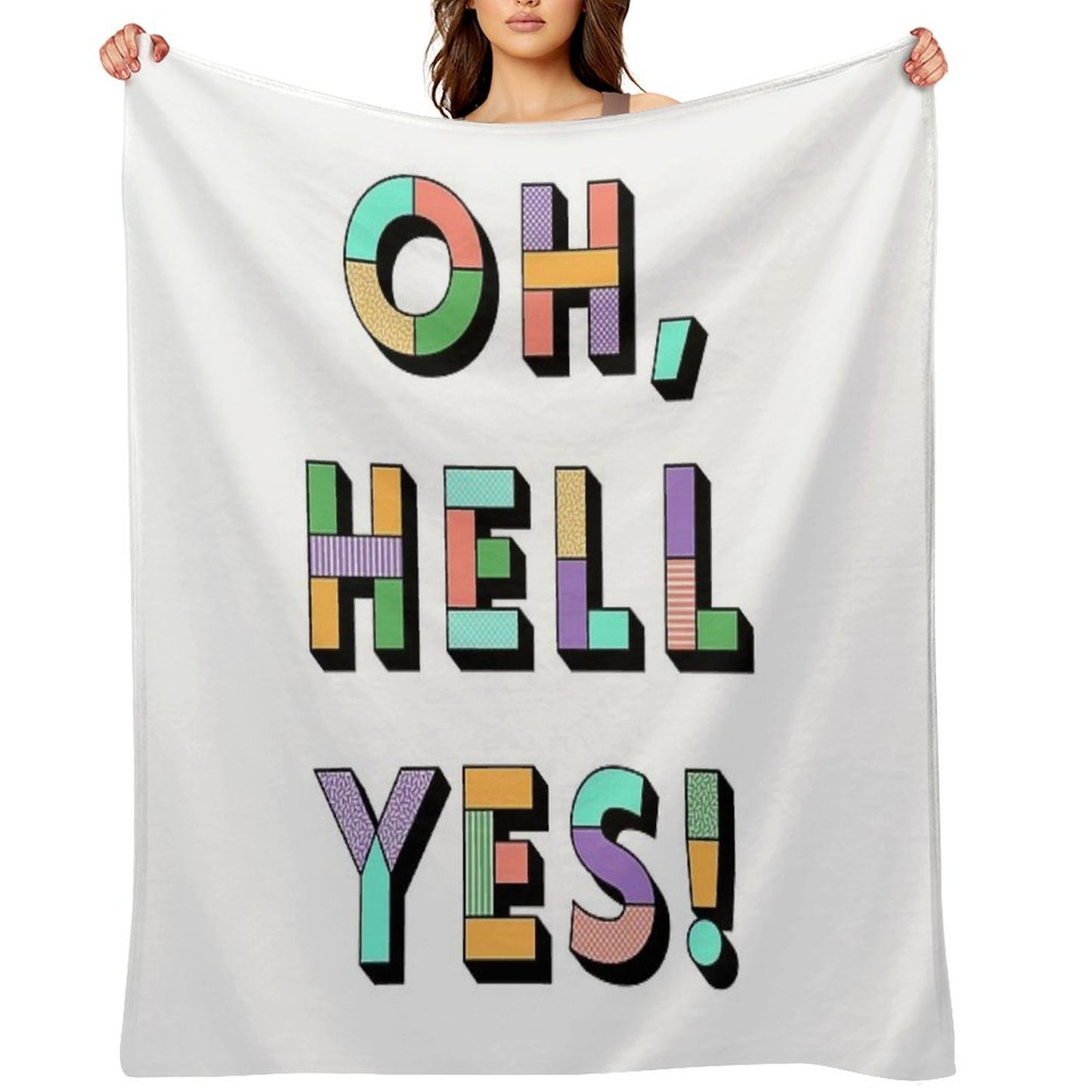 Hell Yes Easy Care Throw Blanket
