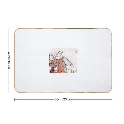The Fluffy Rat Chief  Non-Slip Bath Mat