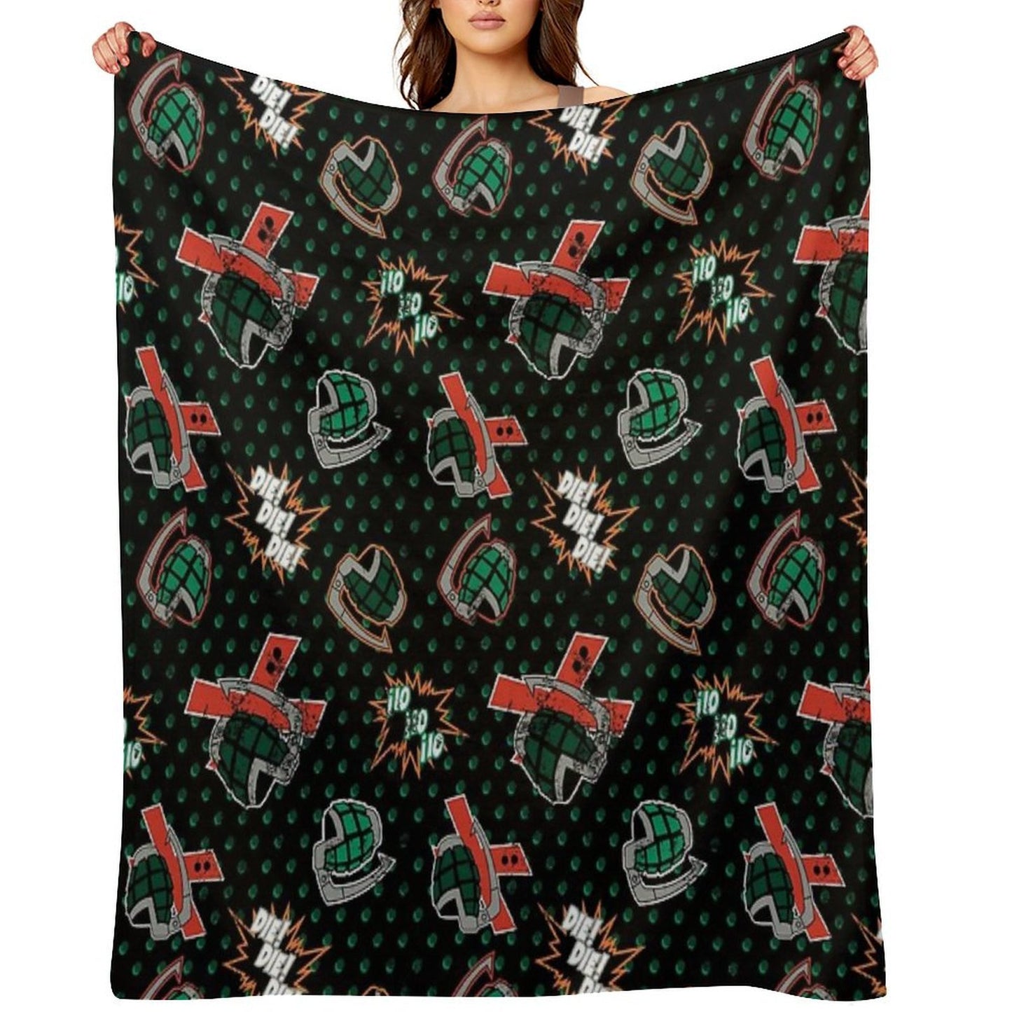 Ground Zero Grenades Wrinkle-free Throw Blanket