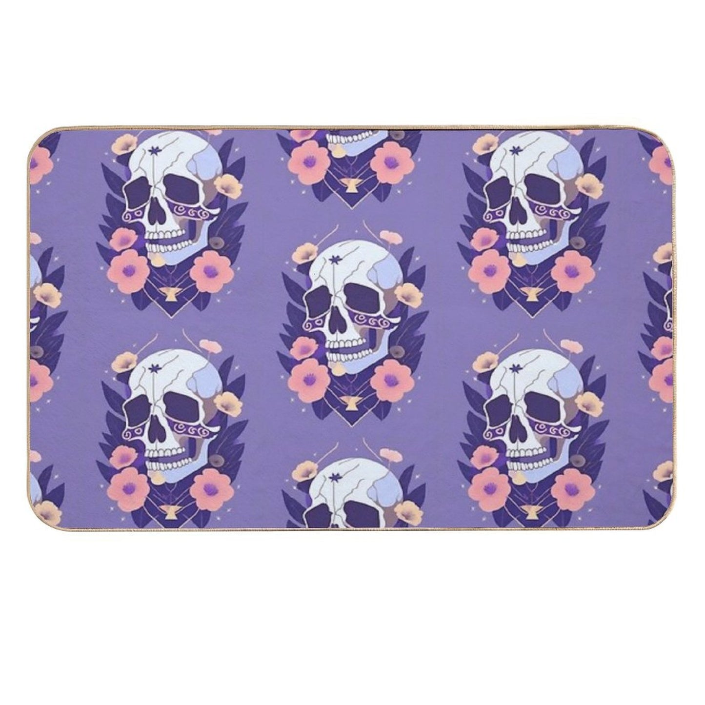 Skull 9  Easy To Clean Bath Mat