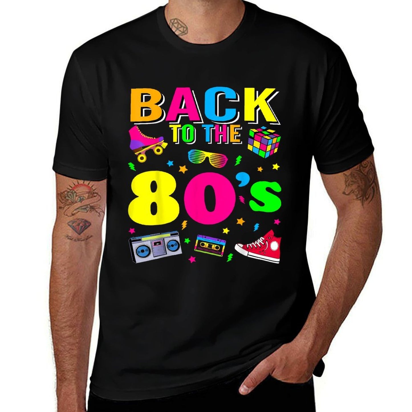 Back To 80&#39;s 1980s Vintage Retro Eighties Costume Party Gift  Classic T-Shirt