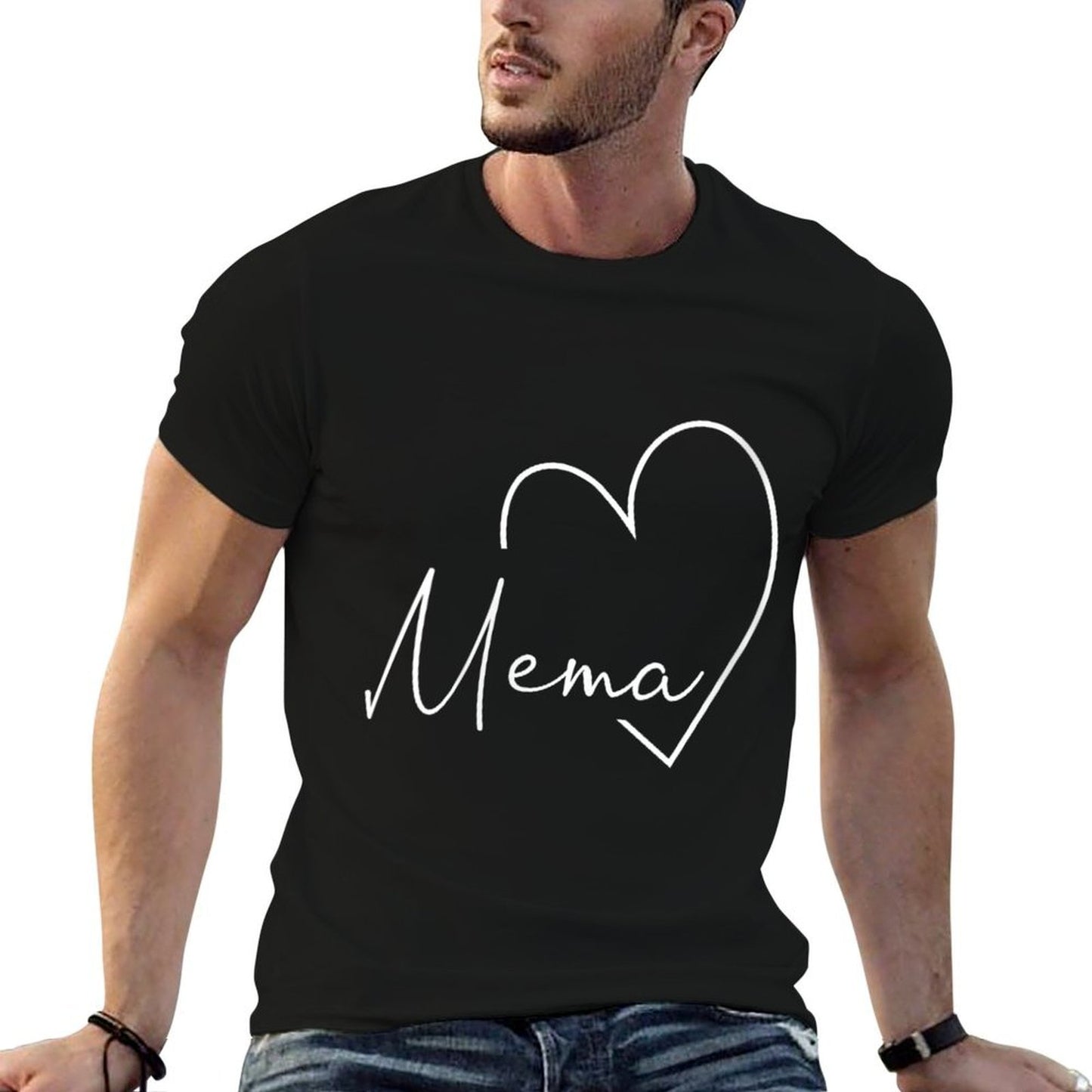 Womens Womens Mema Gift Grandma Christmas Mother&#39;s Day  Stretchy T-Shirt