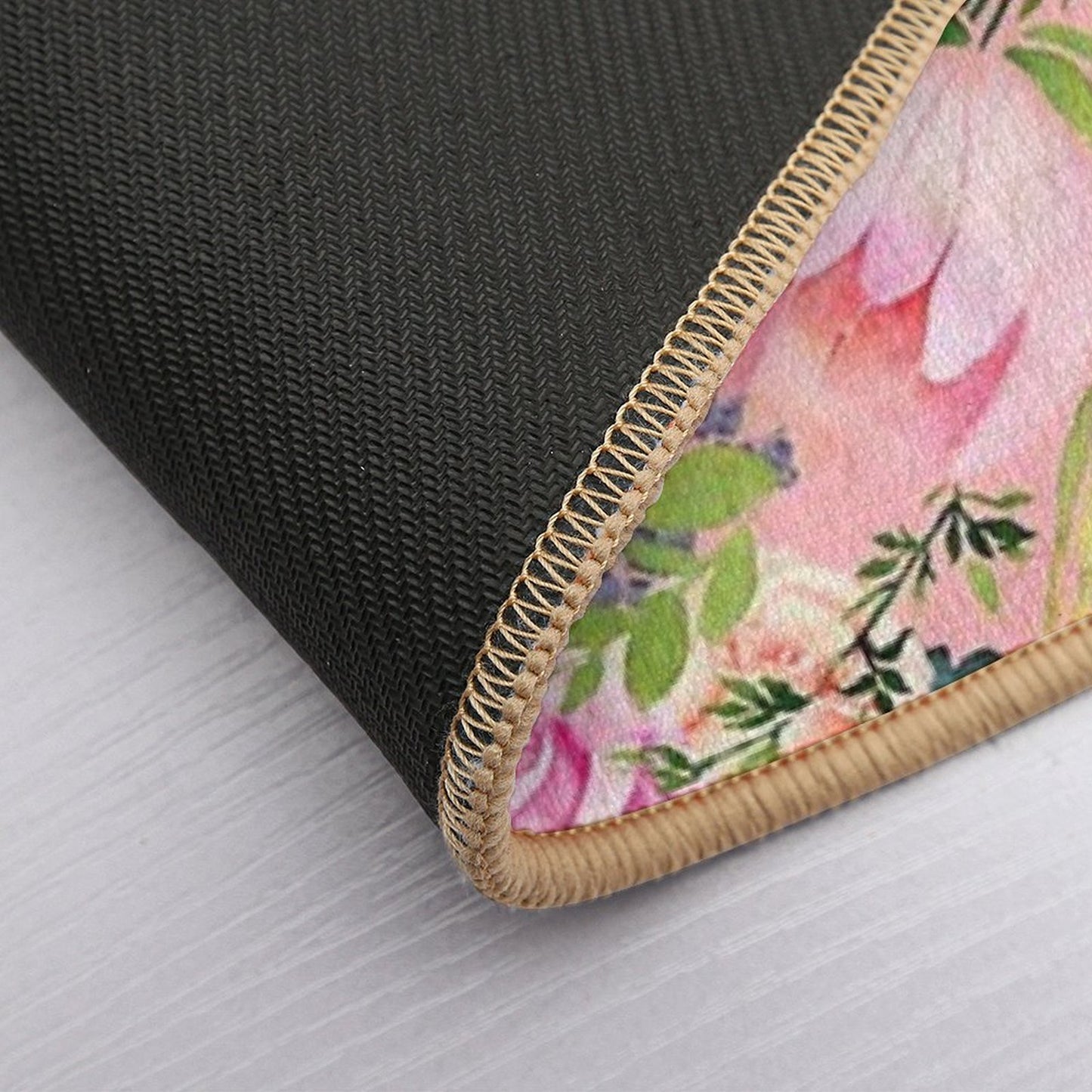 Vintage Floral Pattern  Long-Lasting Bath Mat