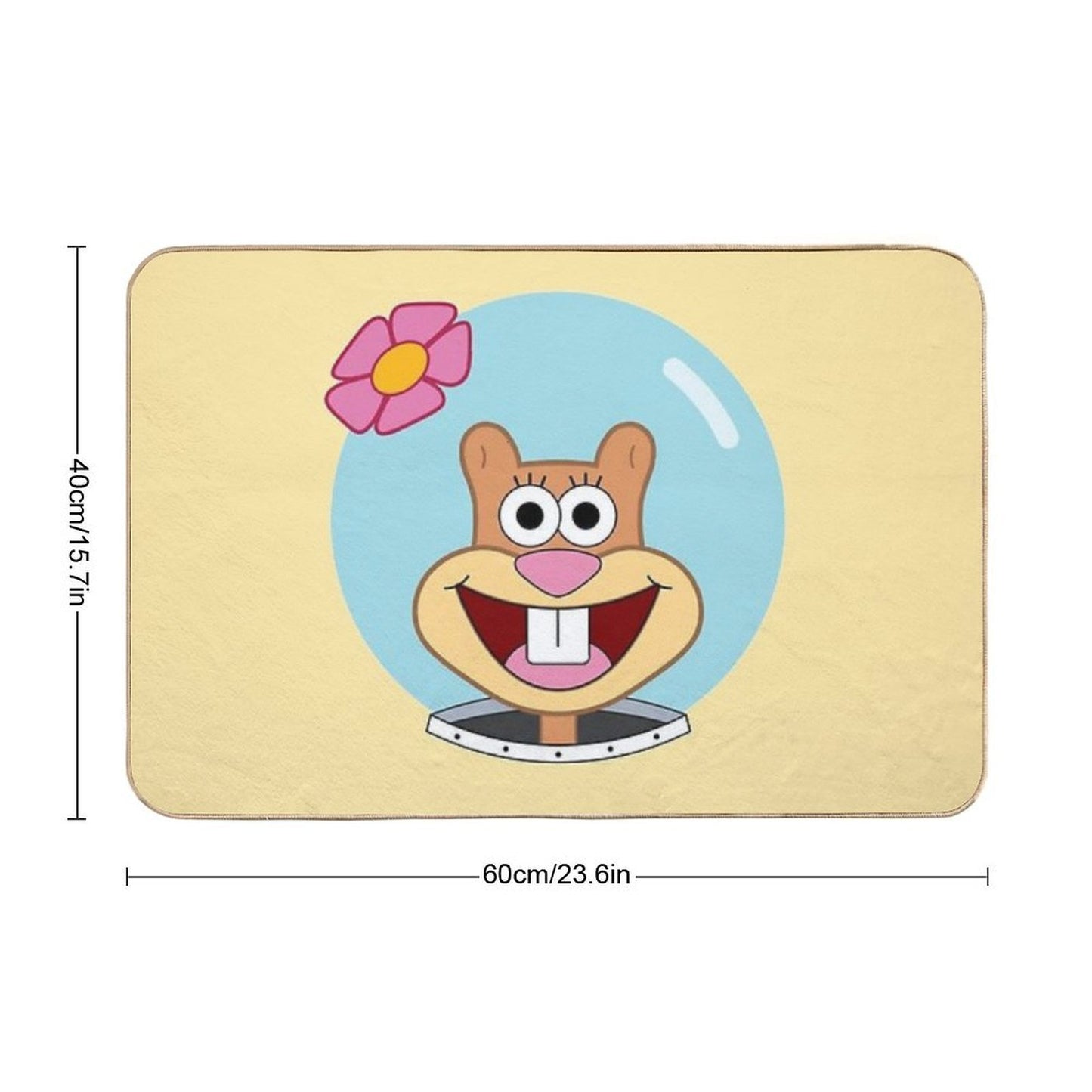 Sandy Cheeks  Dirt-Trapping Bath Mat