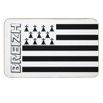 BZH - Breizh - Bretagne - Brittany France Durable Bath Mat