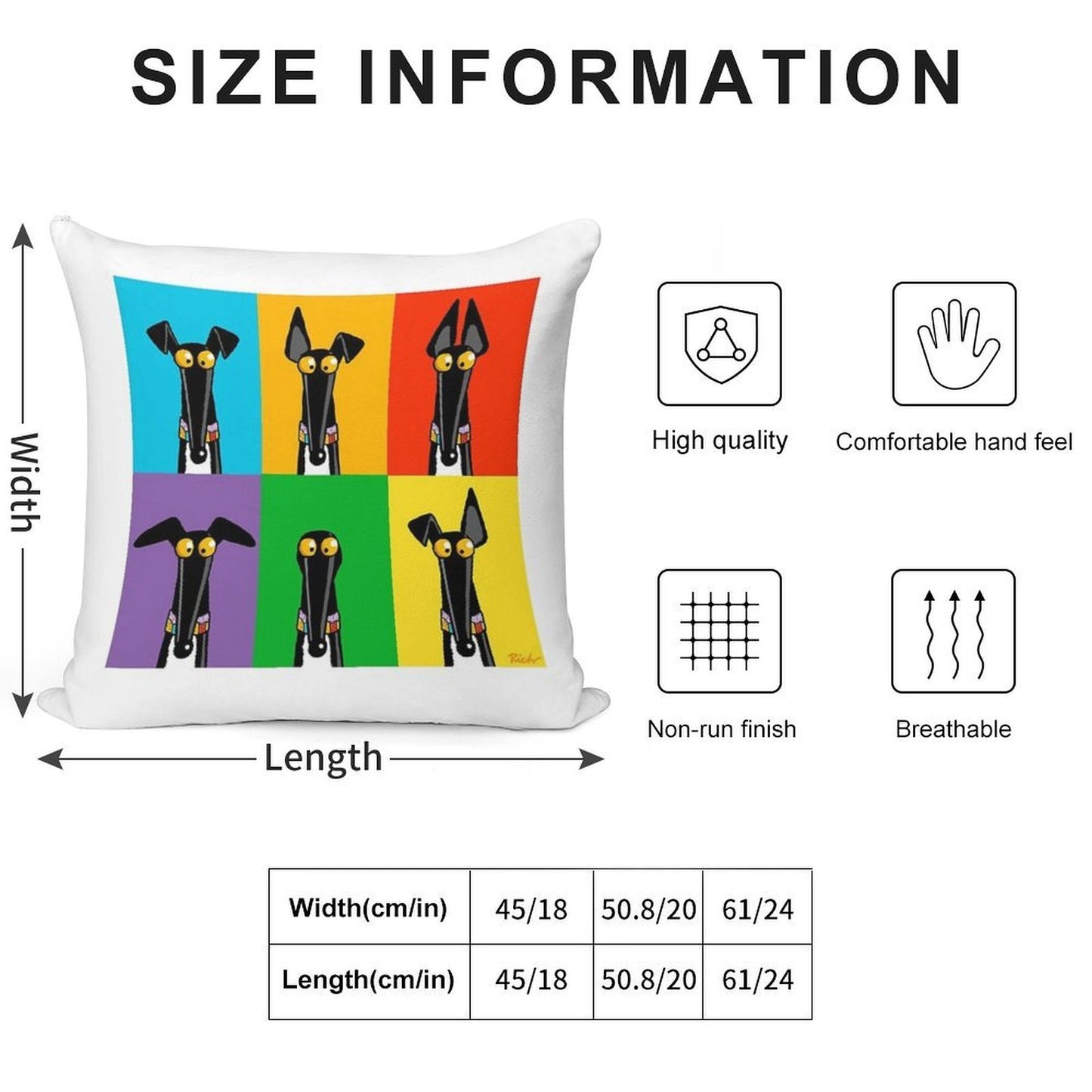 Greyhound Semaphore Soft Style Accent Throw Pillow