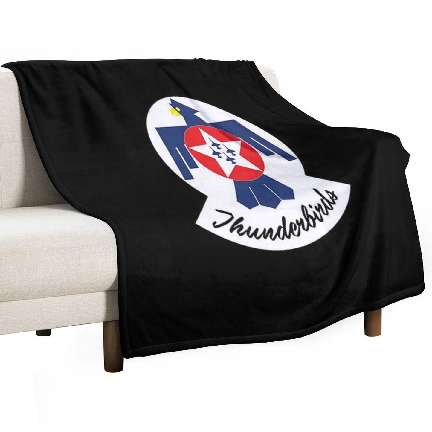 USAF Thunderbirds Logo Premium Throw Blanket