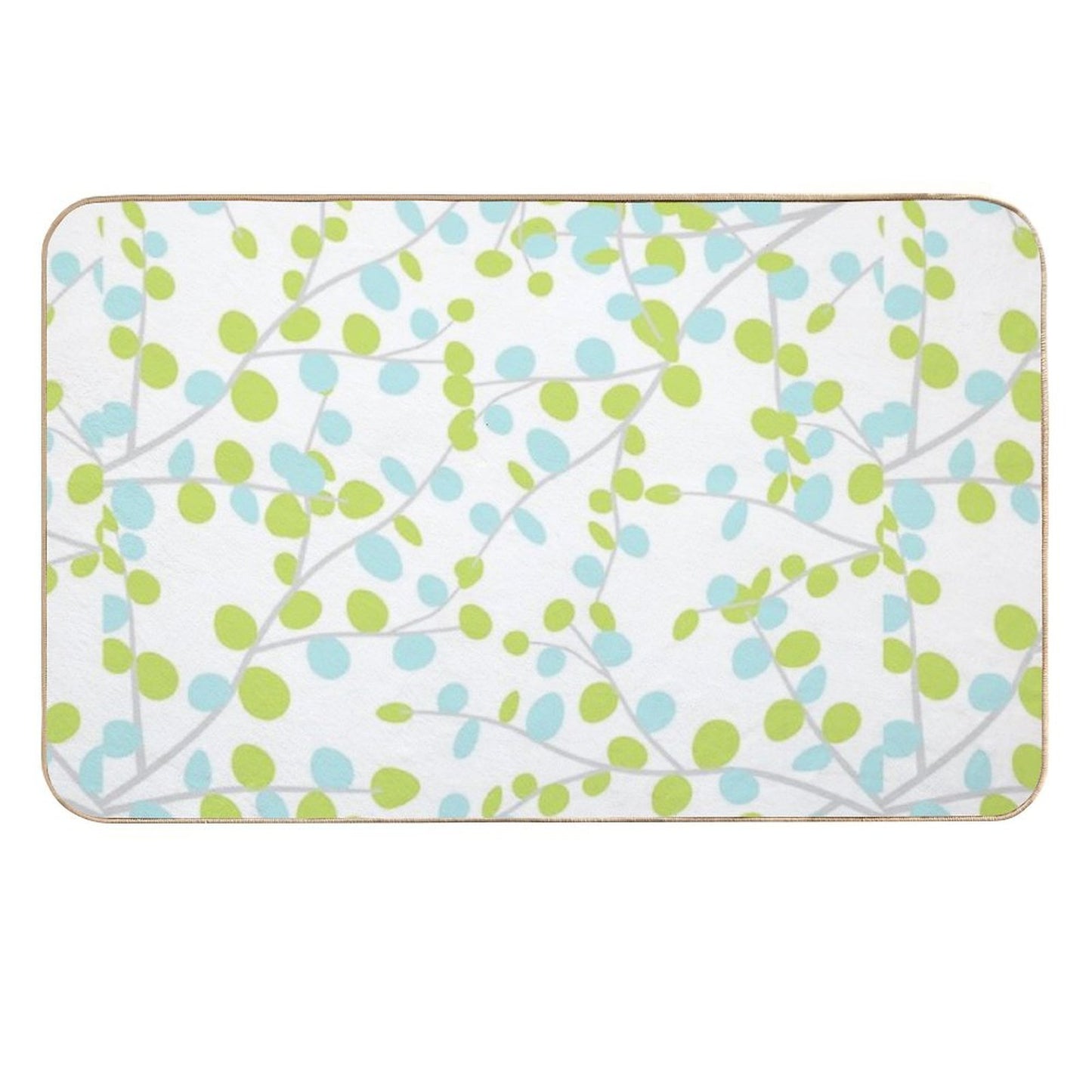 Pastel Tree  Fade-Resistant Bath Mat