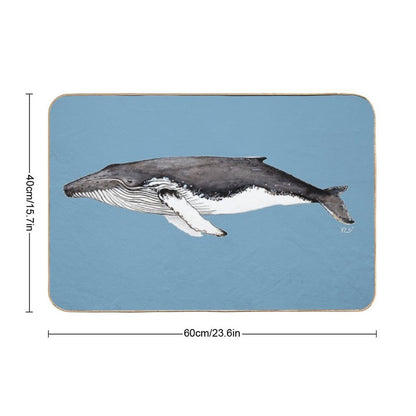 Humpback Whale  Easy Maintenance Bath Mat