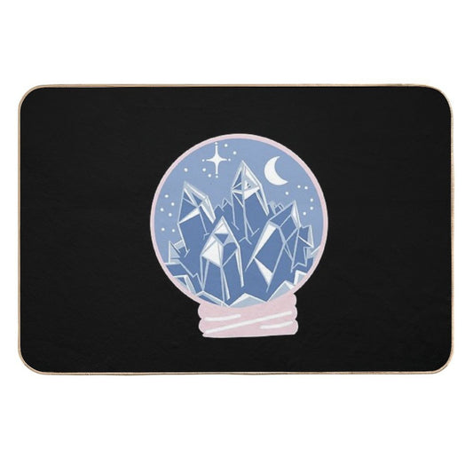 Gemstone Snow Globe  Pet-Safe Bath Mat