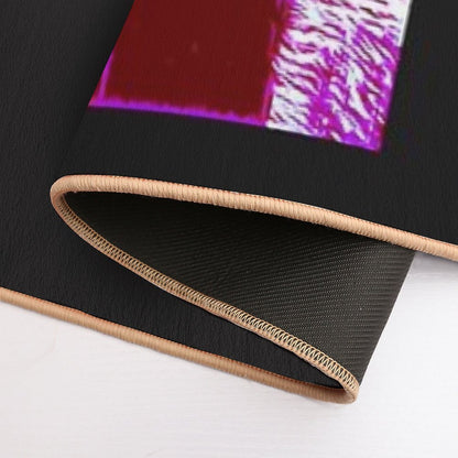 African Red Bellied Bush Squirrel Intarsia from Walnut And Cedar  Repositionable Bath Mat