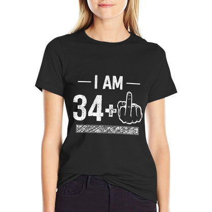 I Am 34 Plus 1 - 35th Birthday  Affordable Price T-Shirt