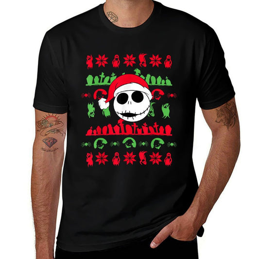 The Nightmare Before Christmas - Jack Santa Claus  Polyester Blend T-Shirt