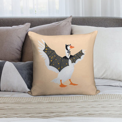 Bat Goose Soft Reinforced Edging Throw Pillow
