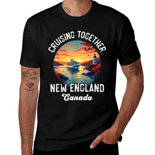 New England Canada Cruise, Cruising Together Fall Souvenir  Relaxed-fit T-Shirt