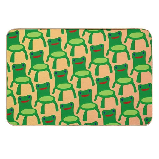 Froggy Chair Pattern  Multi-Purpose Bath Mat