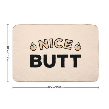 Nice Butt Peach  Long-Lasting Bath Mat