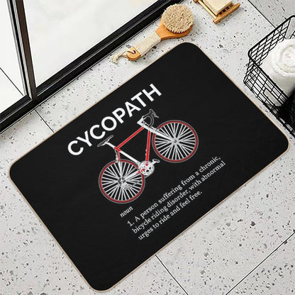 Cycopath Definition I - Red Bike  Odorless Bath Mat