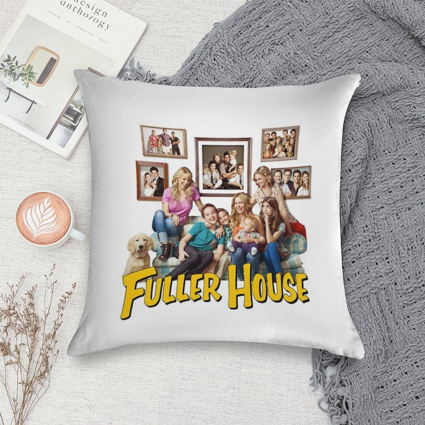 Fuller House Cast Merch Soft Bedroom Essential Throw Pillow