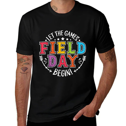 Field Day 2024 Let The Games Begin Teacher Kids Girls Boys  Quick-drying T-Shirt
