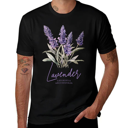 Vintage Botanical Summer Plant Cottagecore Lavender  Vintage-inspired T-Shirt
