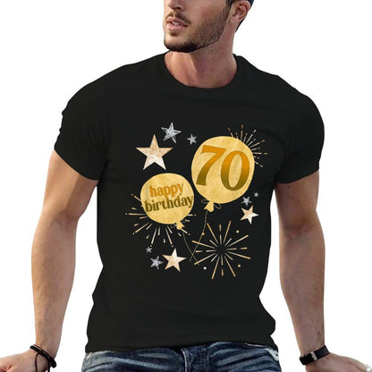 Happy 70th Birthday 70 Year Old Birthday Gifts  Quick-drying T-Shirt
