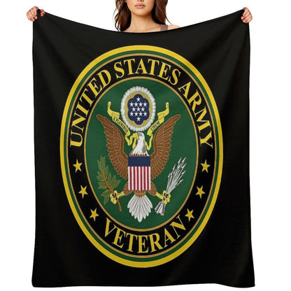 Army - US Army Veteran Gift-ready Throw Blanket