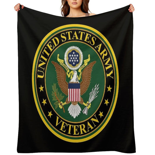 Army - US Army Veteran Gift-ready Throw Blanket