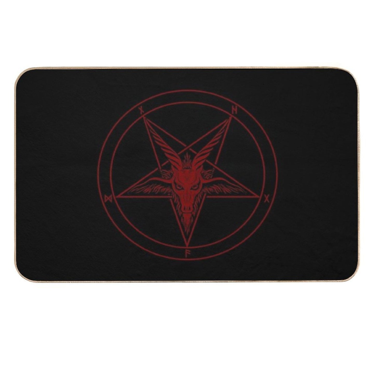 Baphomet Goat  Long-Lasting Bath Mat