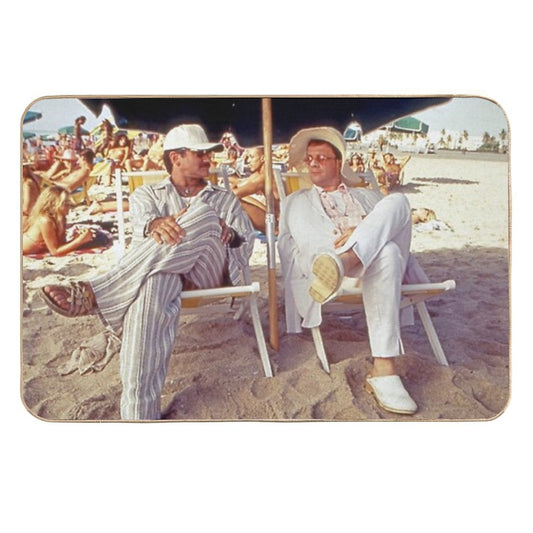 The Birdcage Beach Vibes Durable Bath Mat