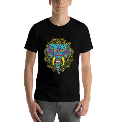 Wir Lieben Elefanten Elephant Mandala Pattern India Hinduism Yoga Gift  Slim-fit Cut T-Shirt