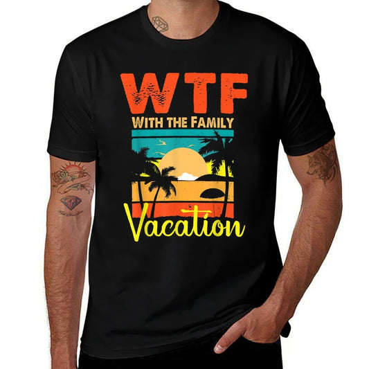 Sunset Retro Vintage WTF With The Family Vacation Matching  Classic T-Shirt